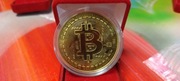 Bitcoin moneta pamiątkowa pozłacana