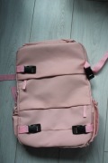 Plecak kabinowy jasnoróżowy do samolotu nowy 42x32x15