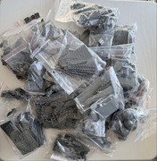 Z19 - Lego CIEMNOSZARE szary ciemny- 2,2 kg, posegr. wg rodzaju i wielk.