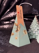 Świeca sojowa zielona, świąteczny klimat w Twoim domu