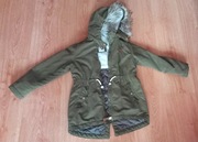 Kurtka parka dla dziewczynki r. 128