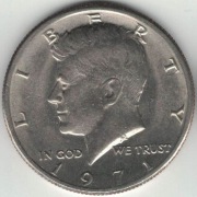 USA Half dollar 1/2 dolara 50 centów 1971 - 30,61 mm