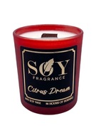 Świeca sojowa- Citrus Dream- Drewniany knot