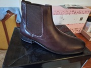 buty meskie rozmiar 44 nowe brązowe skóra