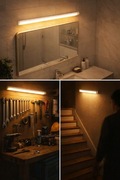 Lampka LED 30 cm z czujnikiem ruchu | USB | Do szafy, kuchni, schodów