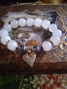 Bransoletka z jadeitu z zawieszką 