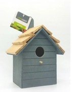 Budka lęgowa, domek dla ptaków szary