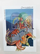 Somalia 2002 Mi  blok  96  owady modliszka  idealna pozycja 