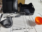 ZESTAW AKCESORIÓW DO DO FRYTKOWNICY BEZTŁUSZCZOWEJ AIR FRYER RUSZTY FORMY 