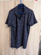 Męska granatowa koszulka Polo w kotwice FSBN rozmiar L