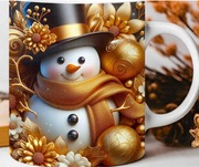 Kubek3D z bałwankiem 330ml 