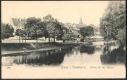 SŁUPSK Stolp piękny widok z nad rzeki ok 1900