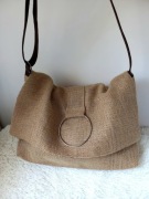 Torba z tkaniny jutowej z piękną podszewką