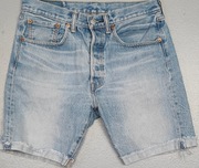 Wr) LEVI'S 501 KRÓTKIE SPODENKI JEANSOWE Roz.31