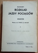 Rejonowy rozkład jazdy pociągów Kraków ważny od 1VI do 30.V.87