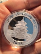 SREBRNA MONETA CHIŃSKA PANDA 2025