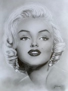Rysunek portret Marilyn Monroe A4