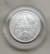 Niemcy cesarskie 1 Marka 1904 r srebro 