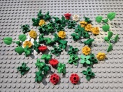 KLOCKI LEGO ELEMENTY KWIATY ROŚLINKI OD 1ZŁ LICYTACJA
