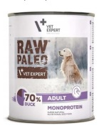 Mokra Karma dla Psa RAW PALEO ADULT DOG DUCK Monoproteinowa Kaczka 800g