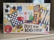 Zestaw 100 gier planszowych chińczyk warcaby pająki 