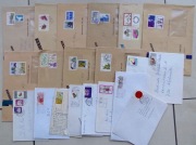 BRD Niemcy. Zestaw 20 całości z ponad 30 znaczkami. Różne wlk.kopert. (J)