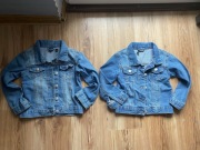 Kurtki jeansowe dla bliźniaków bliźniaki dżinsówki 104 110