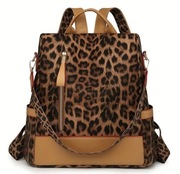 Antykradzieżowy plecak damski. Nowy. Panterka Plecako-torebka