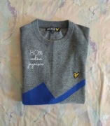 Wełniany sweter 80% wełna jagnięca Lyle&Scott M