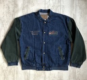 Kurtka Bejsbolówka Jeans Vintage 1999 Tiany Schuster Three Rivers L Rare !