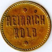 ŻETON PIWNY - HEINRICH KOLB  ŻETON NA PIWO !!!