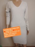 Sukienka typu alpaka karmel perełki OSTATNIA!!