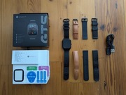 Smartwatch Amazfit GTS, 4 paski, folia ochronna, jak nowy