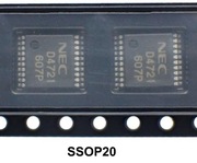uPD4721GS  RS-232 LINE DRIVER/RECEIVER AT 3.3 V/5 V