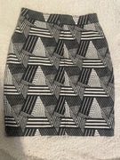 Spódnica damska H&M rozmiar 34 (XS), streetwear, geometryczny print