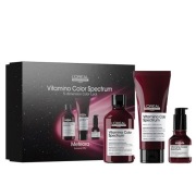 Loreal Vitamino Color Spectrum, zestaw, szampon, odżywka, serum, nowy