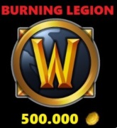 WoW BURNING LEGION GOLD 500K GOLDA A/H -24/7-