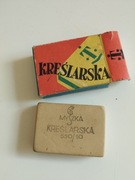 Gumka kreślarska z PRL-u 