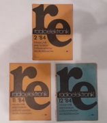 Radioelektronik 1984 zestaw 3 numery RE 84-3