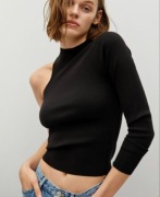 Nowy top asymetryczny awangardowy Mango XL