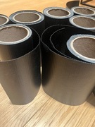 TAŚMA OGRODZENIOWA CZARNA 19cm OSŁONA NA PŁOT - resztki ok. 38m 