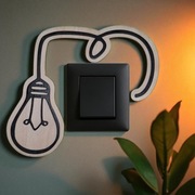 Drewniana Nakładka Dekoracyjna na Włącznik Światła