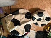 PUFA PIŁKA 2 szt Duża i mała  Sportowe Siedzisko + wypełnienie