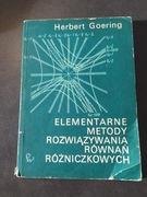 Elementarne metody rozwiązywania równań różniczkowych - Herbert Goering 