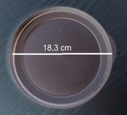 Tupperware POKRYWKA do miski perła stołowa 350 ml. i 1,1 l. czarna