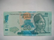 BANKNOT  MALAWI - 50 KWACHA - 2020-   seria CD UNC