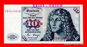 10 Marek - Niemcy - 1980r. - Carl  Friedrich Gauss - Seria CR