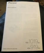 Instrukcja amplitunera Pioneer Vsx-1019/919AH