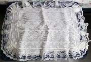 Koronka narzutka chrzest vintage