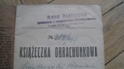 KASA STEFCZYKA 1937 POLSKA OŚWIĘCIM PRZEDWOJENNA UBEZPIECZENIE UNKAT